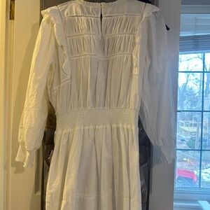 Rails White Long Sleeve Dress